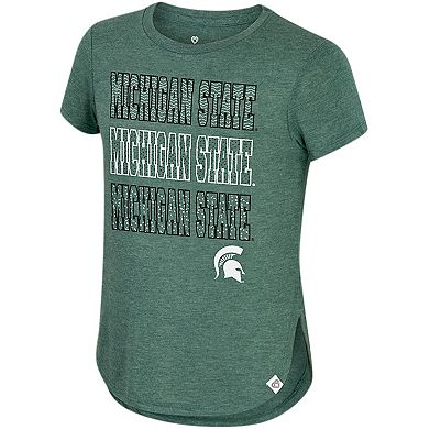 Girls Youth Colosseum Green Michigan State Spartans Hathaway T-Shirt