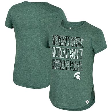 Girls Youth Colosseum Green Michigan State Spartans Hathaway T-Shirt