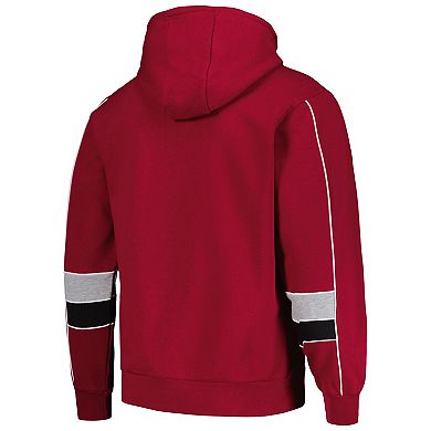 Men's Starter Cardinal Arizona Cardinals Captain Pullover Hoodie