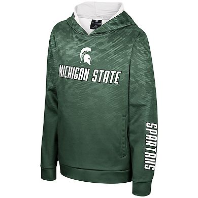 Youth Colosseum Green Michigan State Spartans High Voltage Pullover Hoodie
