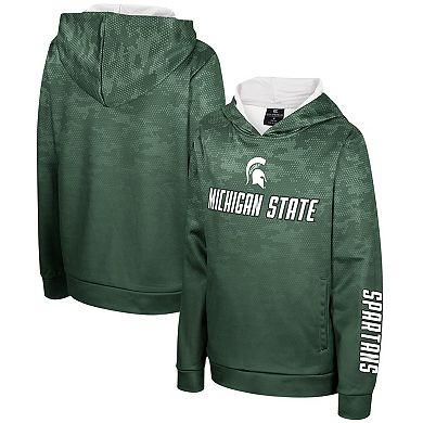 Youth Colosseum Green Michigan State Spartans High Voltage Pullover Hoodie