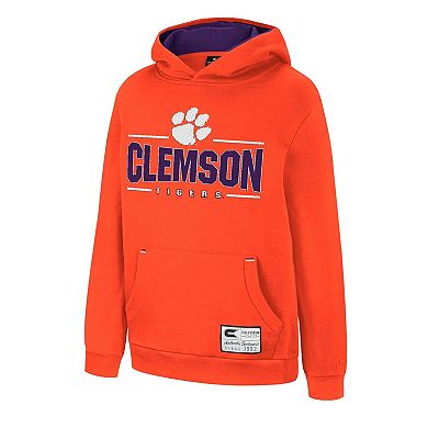 Youth Colosseum Orange Clemson Tigers Lead Guitarists Pullover Hoodie