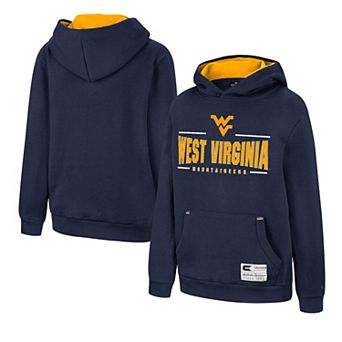 Youth Colosseum Navy West Virginia Mountaineers Lead Guitarists Pullover Hoodie