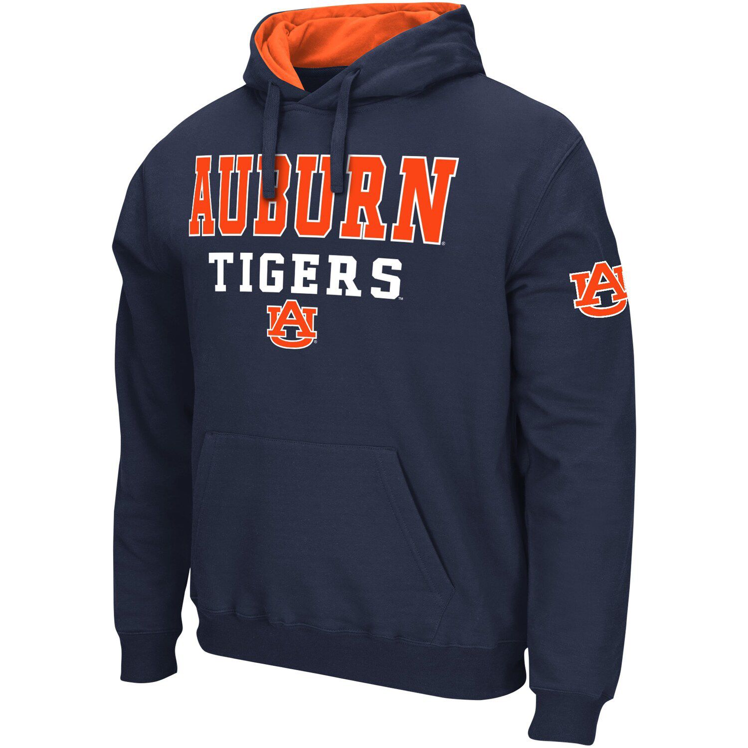 Men's Colosseum Navy Auburn Tigers ResistanceÂ Pullover Hoodie