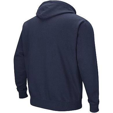 Men's Colosseum Navy Auburn Tigers Sunrise Pullover Hoodie