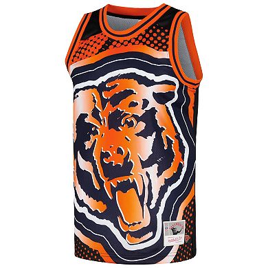 Men's Mitchell & Ness Black Chicago Bears Big Face 7.0 Fashion Tank Top