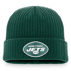 New York Jets New Era 2023 Sideline Tech Cuffed Knit Hat - White/Black