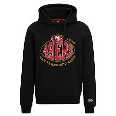 San Francisco 49ers Nike Prime Logo Name Split Pullover Hoodie - Anthracite