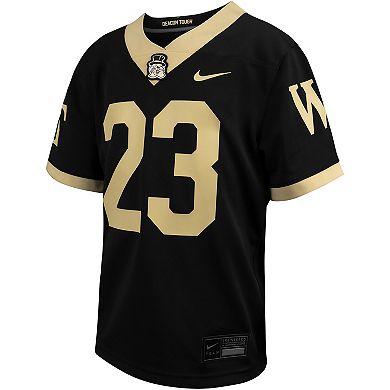Youth Nike #23 Black Wake Forest Demon Deacons Untouchable Replica Game Jersey