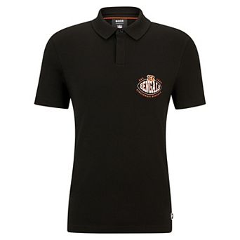 Men's BOSS X NFL Black Cincinnati Bengals Polo