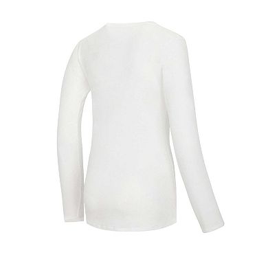 Women's Concepts Sport  White/Red Wisconsin Badgers Long Sleeve V-Neck T-Shirt & Gauge Pants Sleep Set