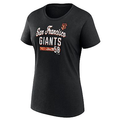 Women's Fanatics Branded Black San Francisco Giants Logo T-Shirt