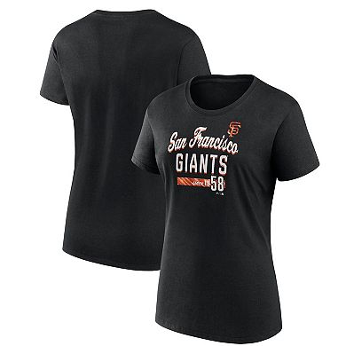Women's Fanatics Branded Black San Francisco Giants Logo T-Shirt