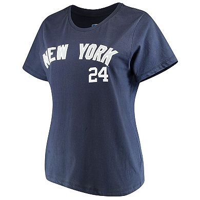 Women's Majestic Gary Sanchez Navy New York Yankees Name & Number T-Shirt