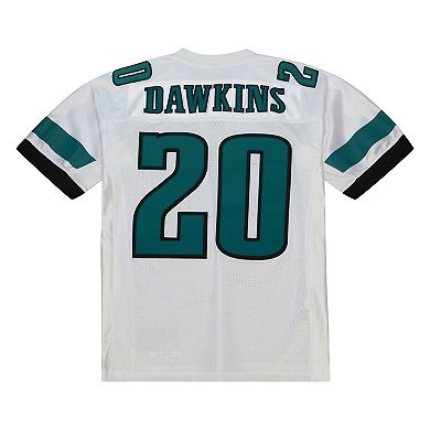 Men's Mitchell & Ness Brian Dawkins White Philadelphia Eagles 1996 Authentic Throwback Retired Player Jersey