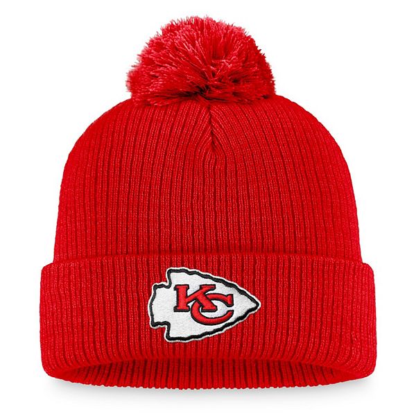 Women's Fanatics Branded Red Kansas City Chiefs Logo Cuffed Knit Hat ...