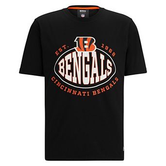 Men's BOSS X NFL Black Cincinnati Bengals Trap T-Shirt