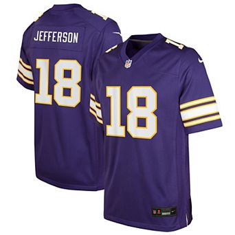 Youth Nike Justin Jefferson Purple Minnesota Vikings Game Jersey