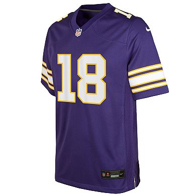 Youth Nike Justin Jefferson Purple Minnesota Vikings Game Jersey