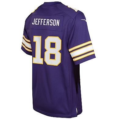 Youth Nike Justin Jefferson Purple Minnesota Vikings Game Jersey