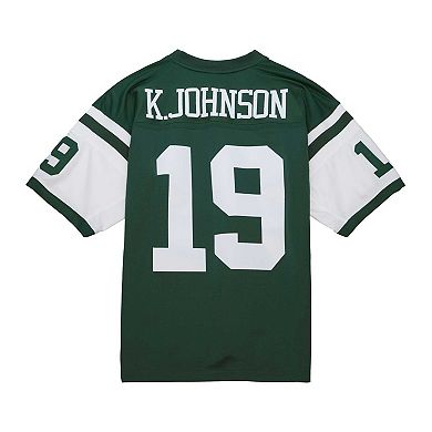 Men's Mitchell & Ness Keyshawn Johnson Green New York Jets Legacy Replica Jersey