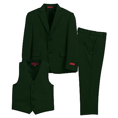 Gioberti Boys Formal 3-piece Suit, Jacket, Vest, And Dress Pants Suit Set