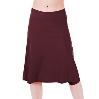 Women's High-Waisted Long Swim Skort