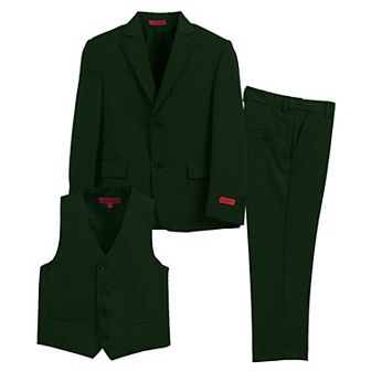 Gioberti Kid's Formal 3 pc Suit, Jacket, Vest, And Dress Pants Suit Set