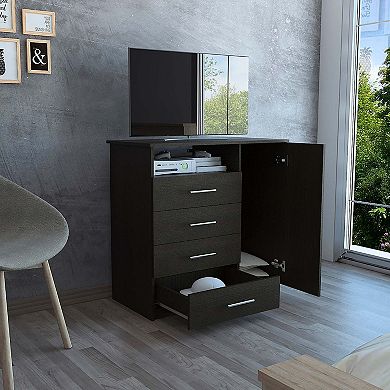 Carolina Four Drawer Dresser Single Door