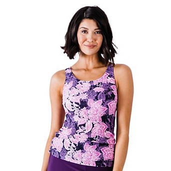 Women's Maya Tankini Swim Top With Built-in Bra