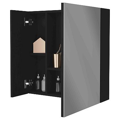 Kenya Medicine Cabinet, Mirror, Double Door, Four Interior Shelves