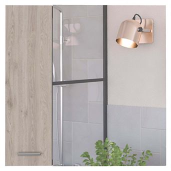 Kenya Medicine Cabinet, Mirror, Double Door, Four Interior Shelves