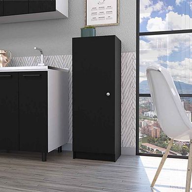Miami Single Door Pantry, Four Shelves