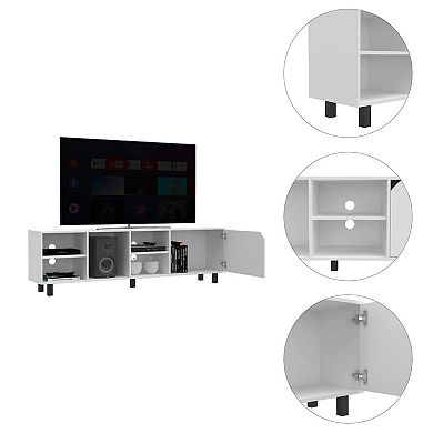 Native TV Stand for TV´s up 70", Four Open Shelves, Five Legs