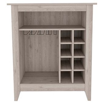 Future Bar Cabinet, Six Built-in Wine Rack, One Open Drawer, One Open Shelf