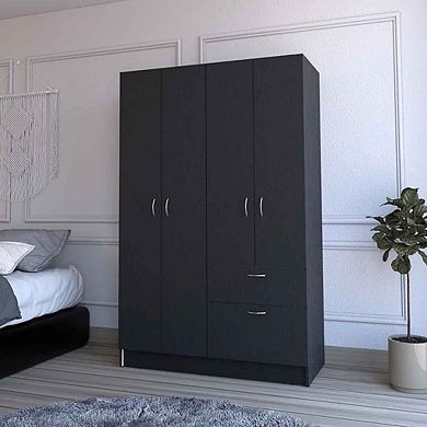 Habana Armoire, Two Cabinets, One Drawers, One Hidden Drawer Shoes