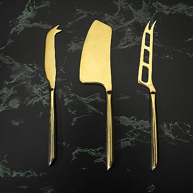 Gold Cheese Knives by Viski