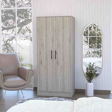 Rio Double Door Armoire, One Cabinet, Hidden Drawer