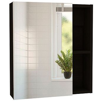 Lincoln Mirrored Medicine Cabinet, Five Interior Shelves