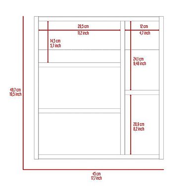 Lincoln Mirrored Medicine Cabinet, Five Interior Shelves