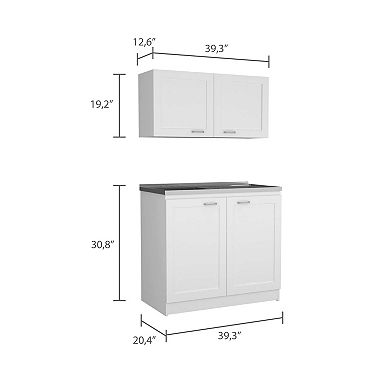 Perseus Cabinet Set, Two Parts Set