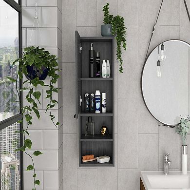 Milwaukee Medicine Cabinet, Two Shelves, Single Door Cabinet, Two Interior Shelves