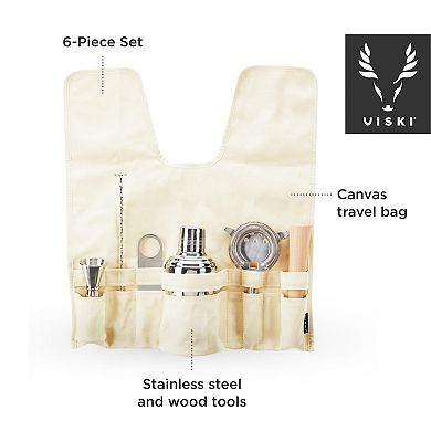 Stainless Steel Travel Barware Set in Silver Viski®