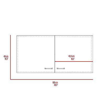 Oklahoma Wall Cabinet, Two Doors
