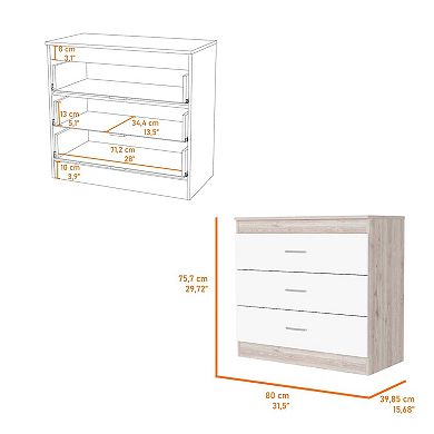 Cambridge Three Drawers Dresser