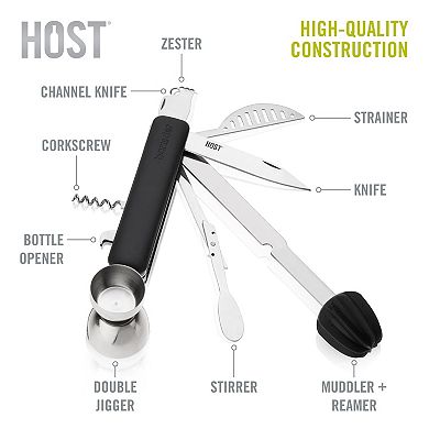 Bar10der 10 in 1 Tool in Black by HOST®