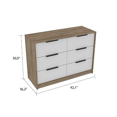 Marion Slide And Pull Dresser, Four Drawers