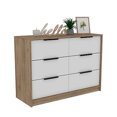 Marion Slide And Pull Dresser, Four Drawers