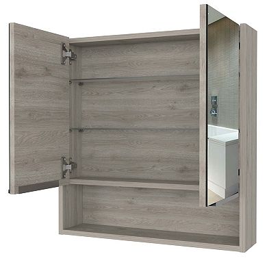 Ozark 24" Medicine Cabinet With Mirror, One Shelf