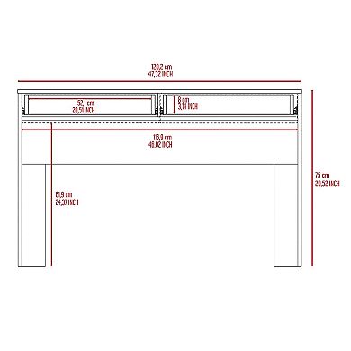 Tampa Computer Desk with 2-Drawers